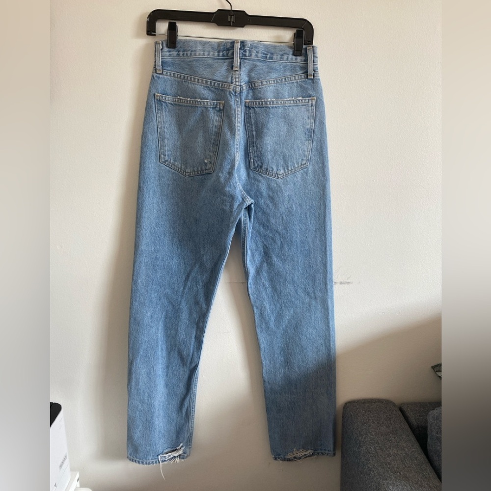 Agolde 90s Pinch Waist Light Blue Denim Jeans Size 26 - Picture 7 of 11